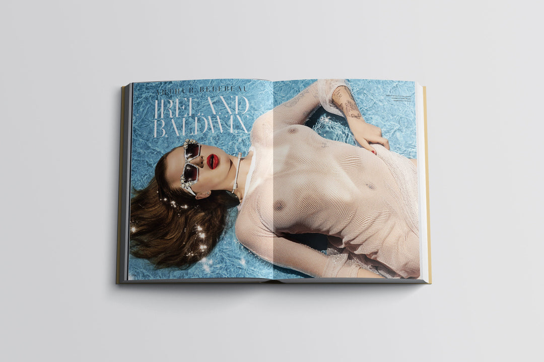 Ireland Baldwin photo in a book